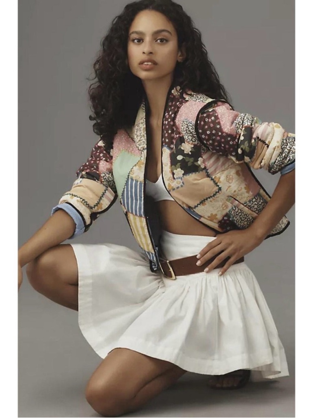 Patchwork Quilted Jacket - Multicolor - Picture 2 of 4